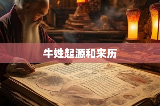 牛姓起源和来历 牛姓起源和来历