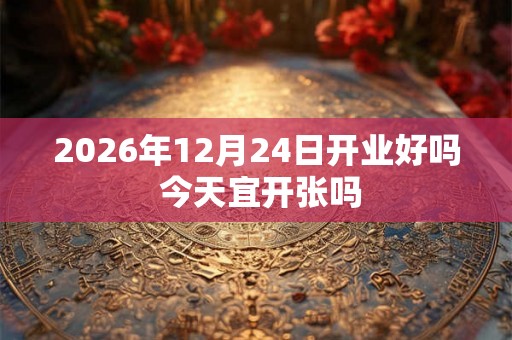 2026年12月24日开业好吗 今天宜开张吗