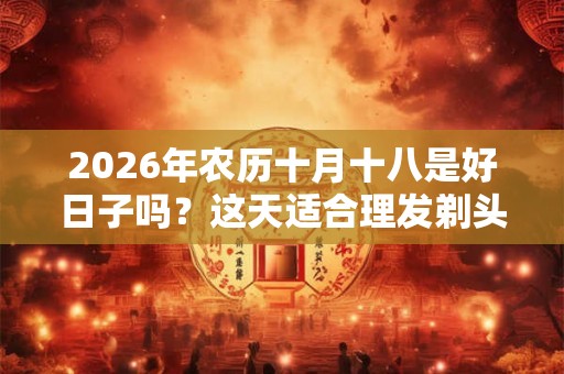 2026年农历十月十八是好日子吗？这天适合理发剃头吗？