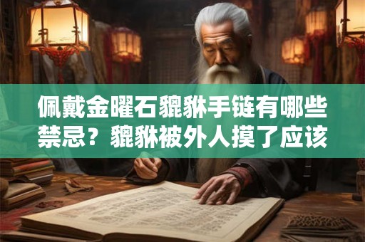 佩戴金曜石貔貅手链有哪些禁忌？貔貅被外人摸了应该怎么办？