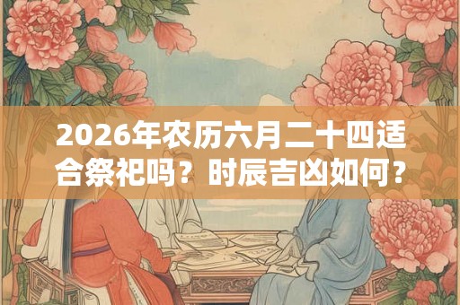 2026年农历六月二十四适合祭祀吗?时辰吉凶如何? 2026年农历六月二十四适合祭祀吗?时辰吉凶如何?