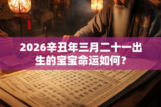 2026辛丑年三月二十一出生的宝宝命运如何？