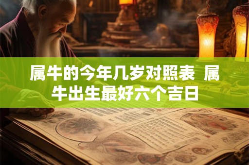 属牛的今年几岁对照表  属牛出生最好六个吉日
