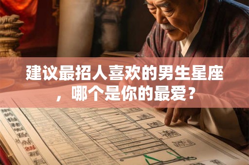 建议最招人喜欢的男生星座，哪个是你的最爱？