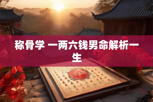 称骨学 一两六钱男命解析一生