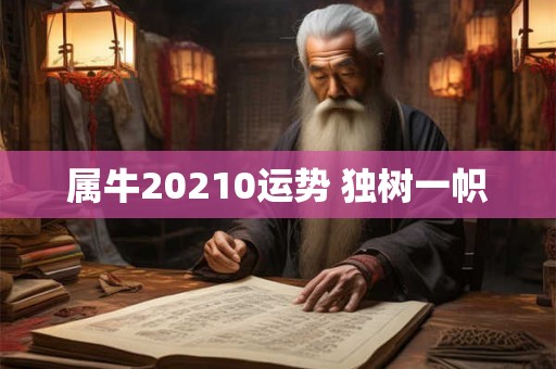属牛20210运势 独树一帜