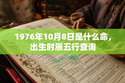 1976年10月8日是什么命，出生时辰五行查询