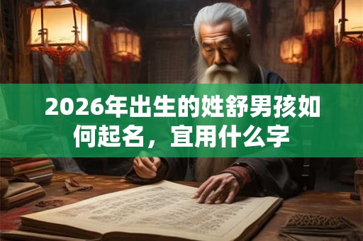2026年出生的姓舒男孩如何起名,宜用什么字 2026年出生的姓舒男孩如何起名,宜用什么字