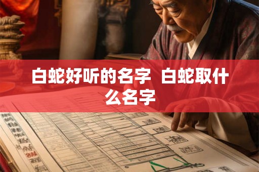 白蛇好听的名字 白蛇取什么名字 白蛇好听的名字 白蛇取什么名字
