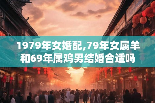 1979年女婚配,79年女属羊和69年属鸡男结婚合适吗