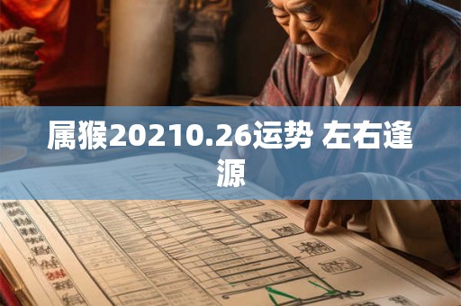 属猴20210.26运势 左右逢源