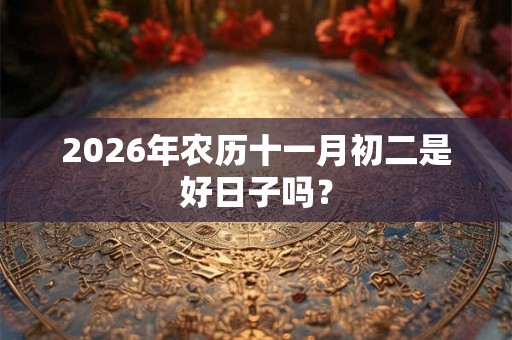 2026年农历十一月初二是好日子吗？