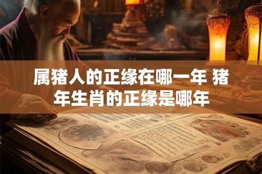 属猪人的正缘在哪一年 猪年生肖的正缘是哪年 属猪人的正缘在哪一年 猪年生肖的正缘是哪年