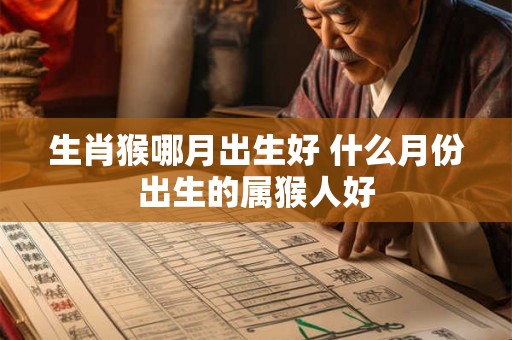 生肖猴哪月出生好 什么月份出生的属猴人好