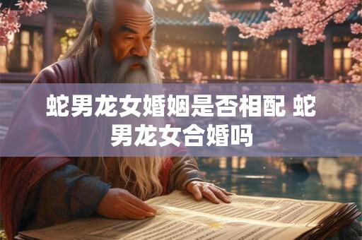 蛇男龙女婚姻是否相配 蛇男龙女合婚吗