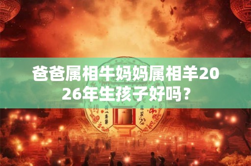 爸爸属相牛妈妈属相羊2026年生孩子好吗？