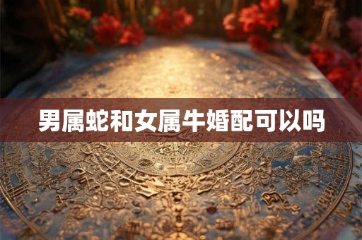 男属蛇和女属牛婚配可以吗