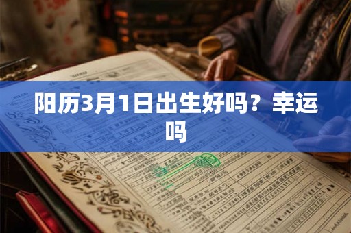阳历3月1日出生好吗？幸运吗