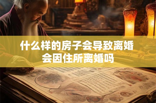 什么样的房子会导致离婚 会因住所离婚吗