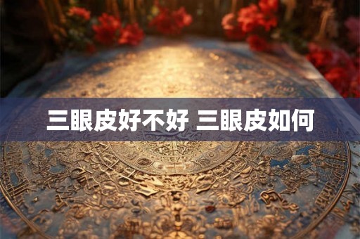 三眼皮好不好 三眼皮如何