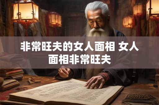 非常旺夫的女人面相 女人面相非常旺夫 非常旺夫的女人面相 女人面相非常旺夫