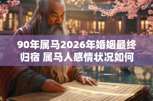 90年属马2026年婚姻最终归宿 属马人感情状况如何