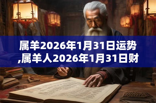 属羊2026年1月31日运势,属羊人2026年1月31日财运,生肖羊2026年1月31日运势 属羊2026年1月31日运势,属羊人2026年1月31日财运,生肖羊2026年1月31日运势