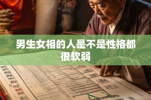 男生女相的人是不是性格都很软弱