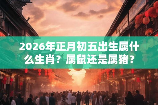 2026年正月初五出生属什么生肖？属鼠还是属猪？