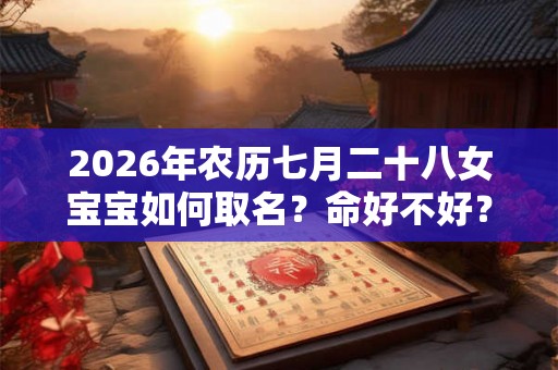 2026年农历七月二十八女宝宝如何取名？命好不好？