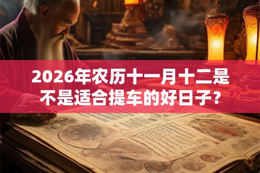 2026年农历十一月十二是不是适合提车的好日子? 2026年农历十一月十二是不是适合提车的好日子?