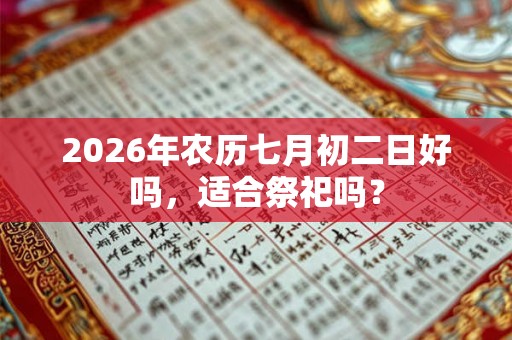 2026年农历七月初二日好吗，适合祭祀吗？