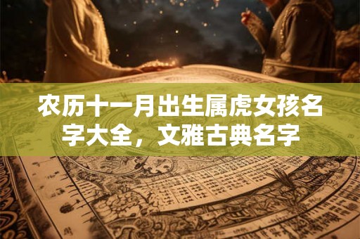 农历十一月出生属虎女孩名字大全，文雅古典名字
