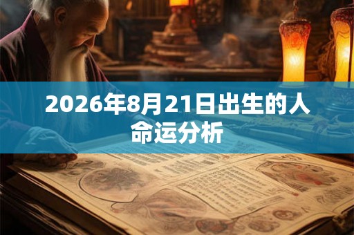 2026年8月21日出生的人命运分析