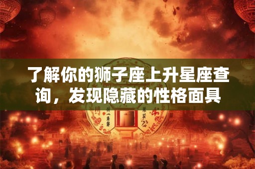 了解你的狮子座上升星座查询，发现隐藏的性格面具