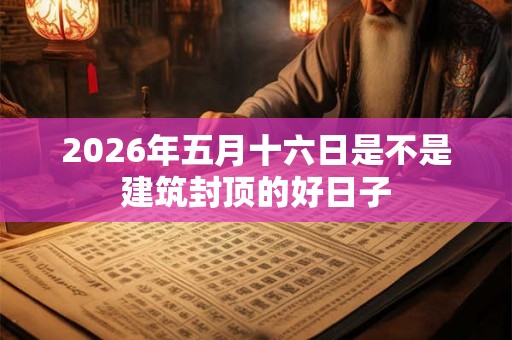 2026年五月十六日是不是建筑封顶的好日子