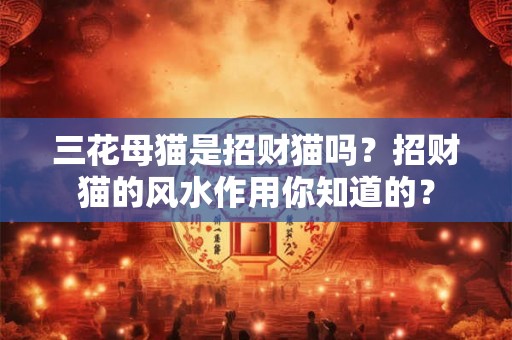 三花母猫是招财猫吗？招财猫的风水作用你知道的？