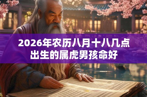 2026年农历八月十八几点出生的属虎男孩命好