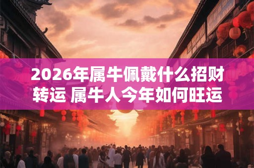 2026年属牛佩戴什么招财转运 属牛人今年如何旺运