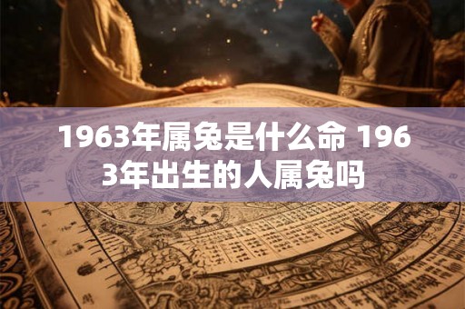 1963年属兔是什么命 1963年出生的人属兔吗