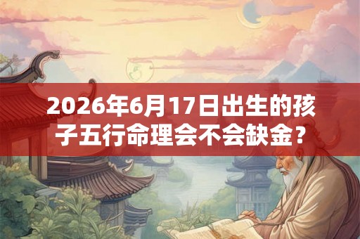 2026年6月17日出生的孩子五行命理会不会缺金？