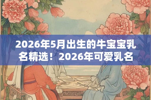 2026年5月出生的牛宝宝乳名精选！2026年可爱乳名推荐！