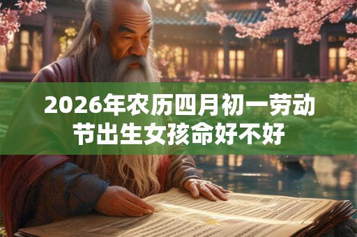 2026年农历四月初一劳动节出生女孩命好不好