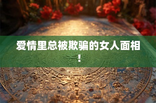 爱情里总被欺骗的女人面相！