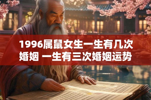 1996属鼠女生一生有几次婚姻 一生有三次婚姻运势好