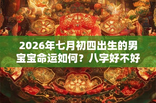 2026年七月初四出生的男宝宝命运如何？八字好不好
