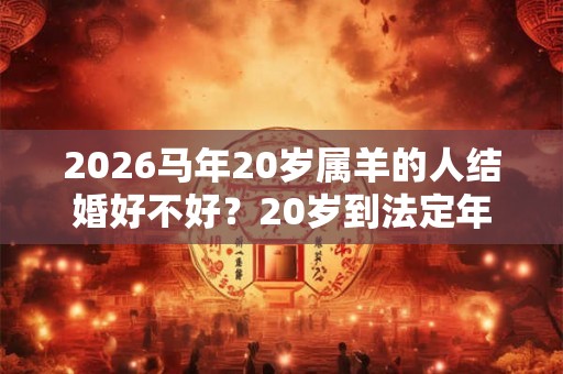 2026马年20岁属羊的人结婚好不好？20岁到法定年龄了吗？