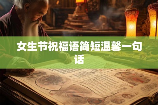 女生节祝福语简短温馨一句话