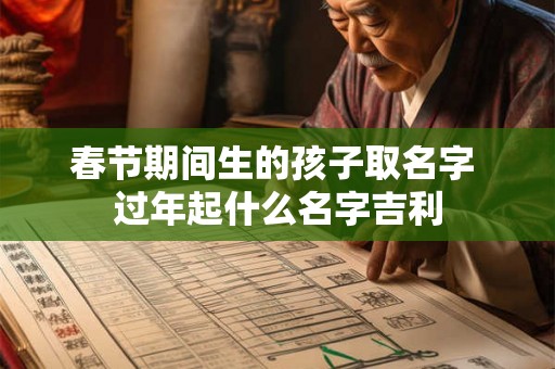 春节期间生的孩子取名字 过年起什么名字吉利