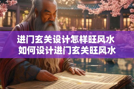 进门玄关设计怎样旺风水 如何设计进门玄关旺风水